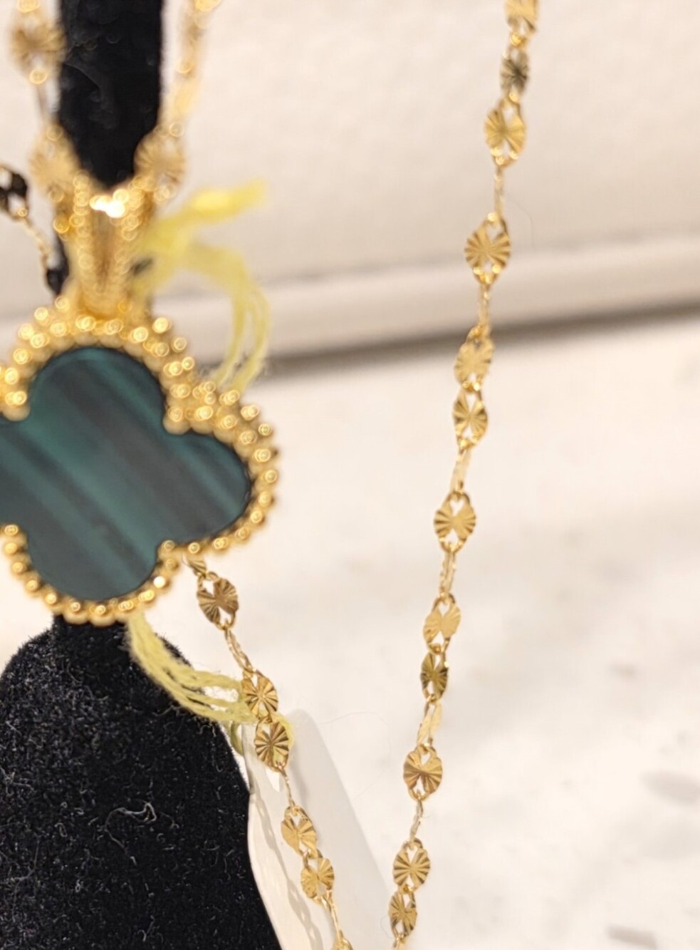 🎀✨️18K Real Gold Green Clover Pendant and 14K Gold Necklace🎀 - Picture 4 of 5